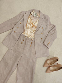 Conjunto de blazer y pantalón tweed