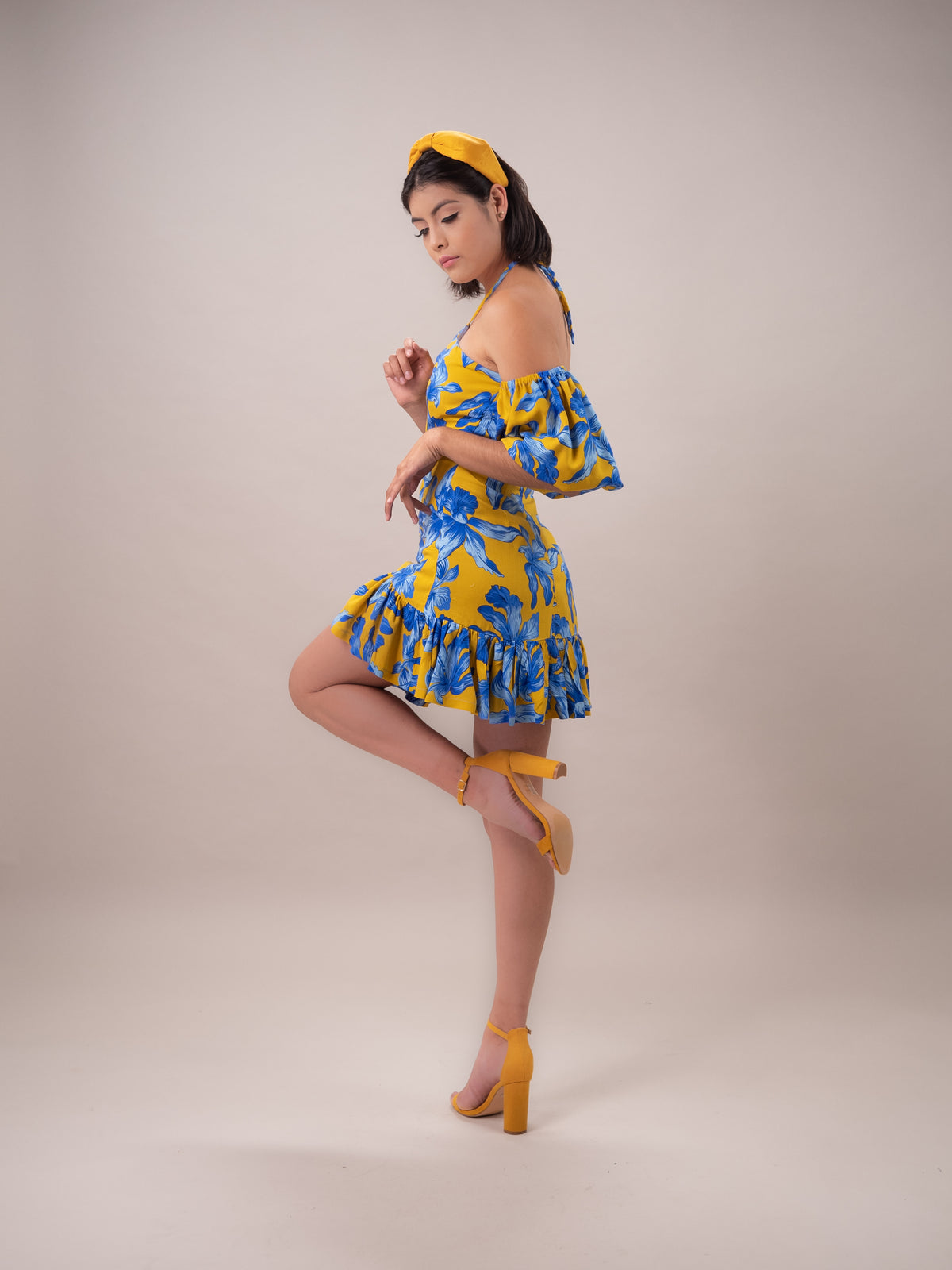 Vestido estampado Sunny Yellow