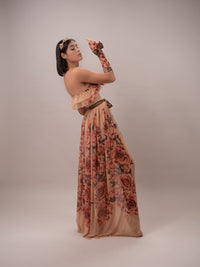 Vestido strapless juliet's roses